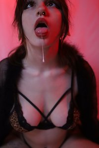 Big-breasted damsels sharing passionate lesbian smooches